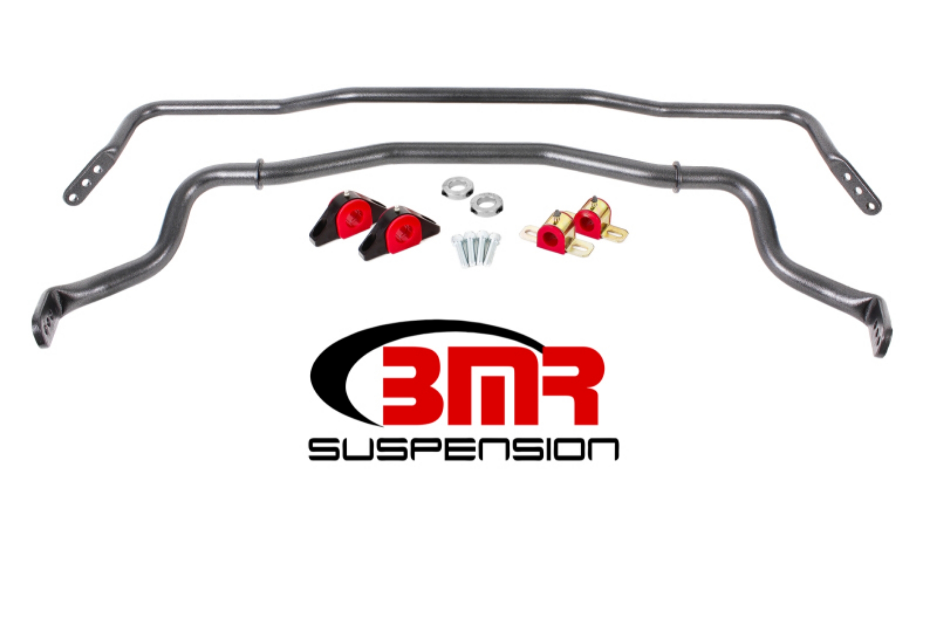 Picture of BMR 15-17 S550 Mustang Front & Rear Sway Bar Kit w- Bushings - Black Hammertone