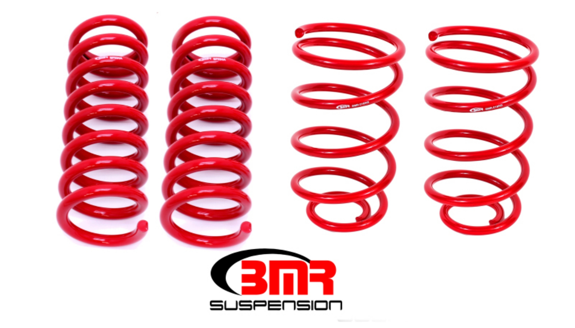 Picture of BMR 64-66 A-Body Lowering Spring Kit Set Of 4 - Red