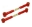Picture of BMR 10-15 5th Gen Camaro Rear Adj- Toe Rods Polyurethane - Red