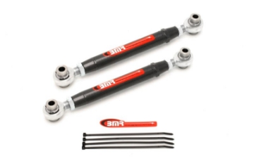 Picture of BMR 10-15 5th Gen Camaro Rear Adj- Rod Ends Toe Rods - Black Hammertone