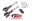 Picture of BMR 15-17 S550 Mustang Rear On-Car Adj- Rod Ends Toe Rods - Black Hammertone