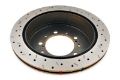 Picture of DBA 07+ Toyota Land Cruiser 200 Series Rear Drilled and Slotted 4000 Series Rotor