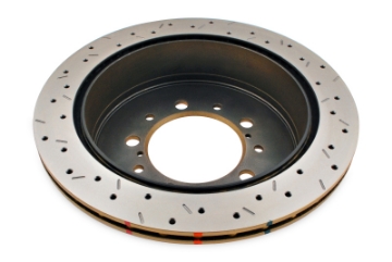Picture of DBA 07+ Toyota Land Cruiser 200 Series Rear Drilled and Slotted 4000 Series Rotor