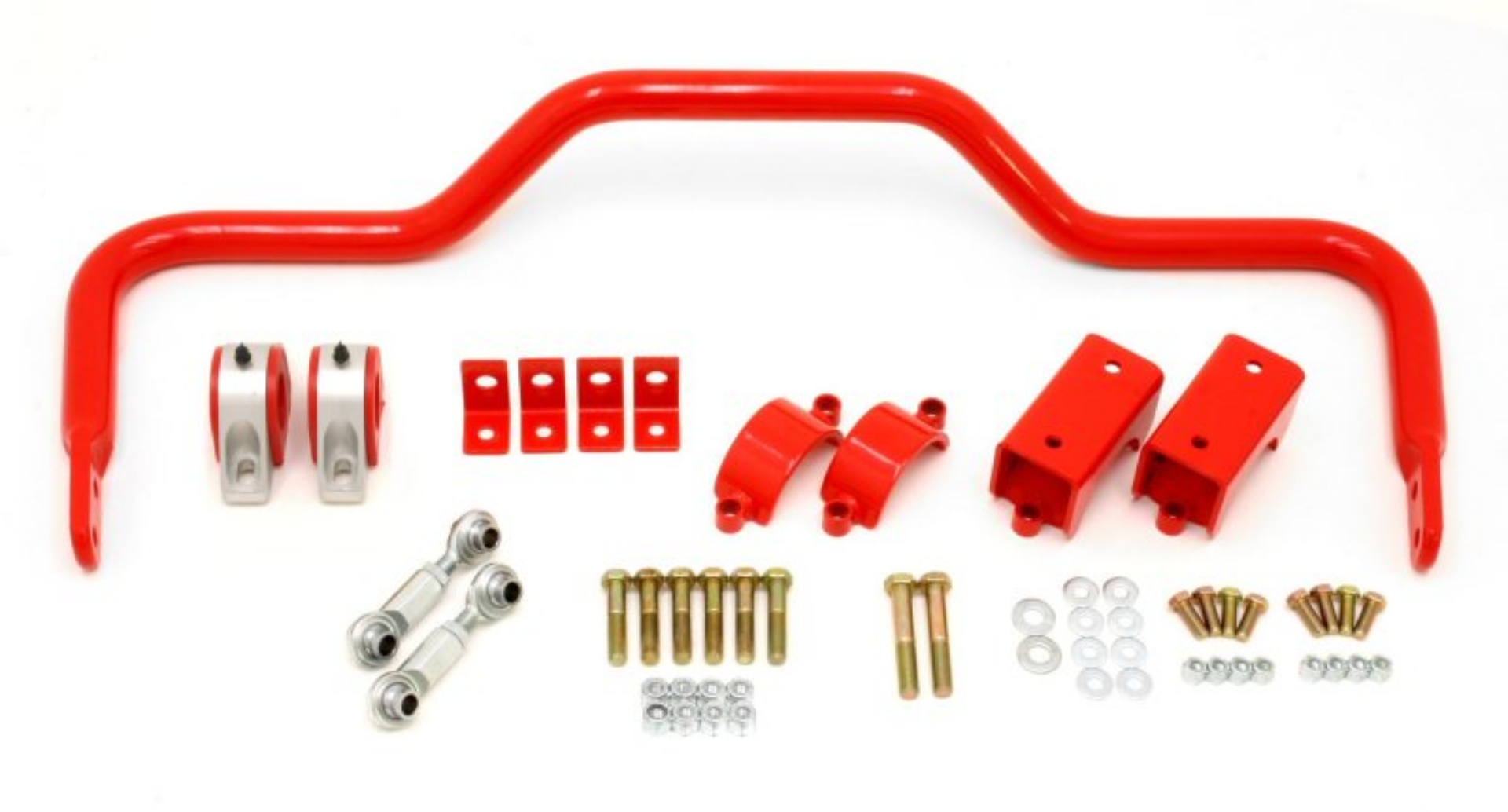 Picture of BMR 64-72 A-Body w- 3in Axles Rear Solid 1-375in Xtreme Anti-Roll Bar Kit - Red