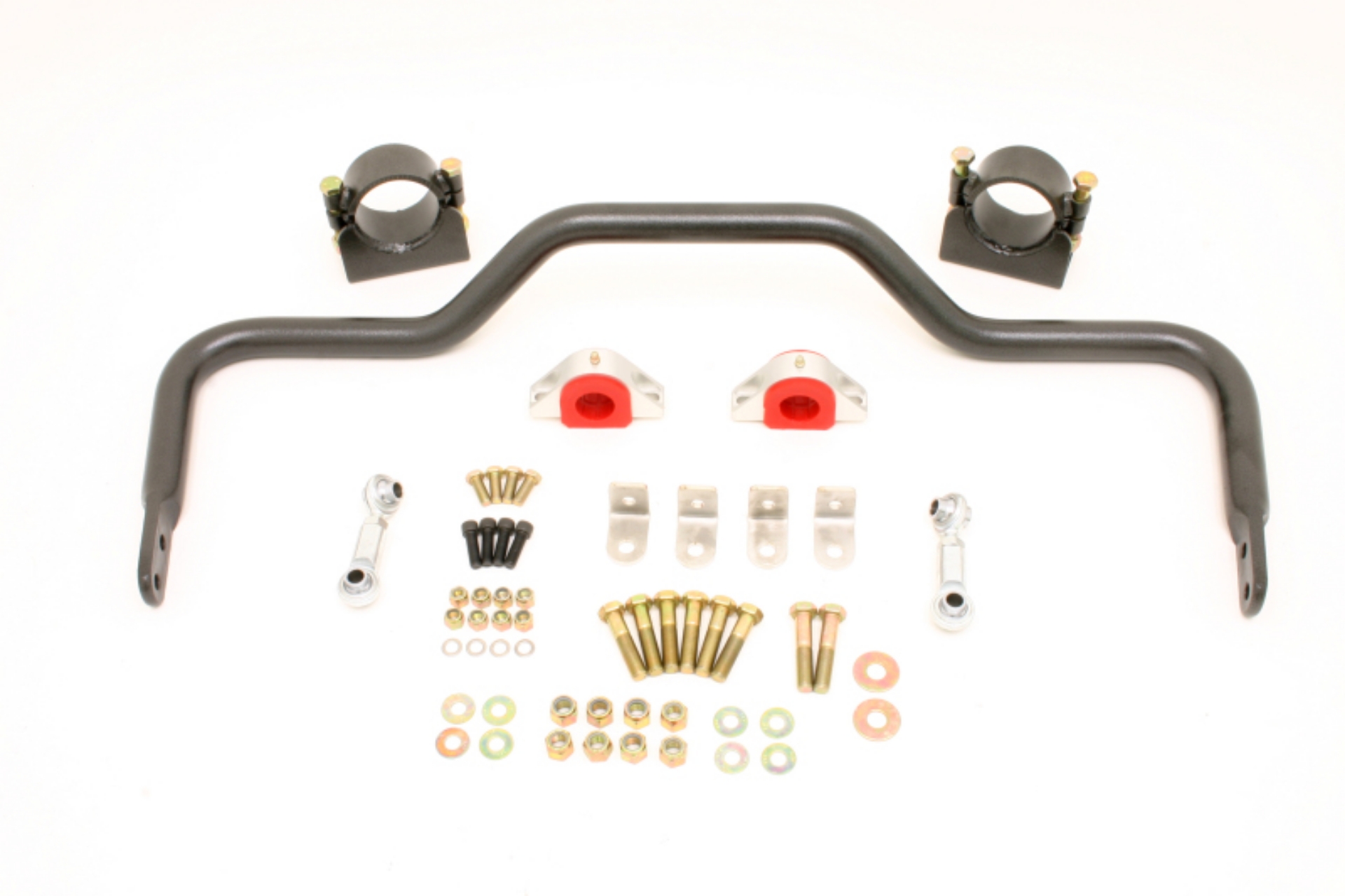 Picture of BMR 64-72 A-Body w- 3-25in Axles Rear Solid 1-375in Xtreme Anti-Roll Bar Kit - Black Hammertone