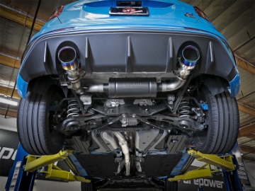 Picture of aFe Takeda 3in 304 SS Cat-Back Exhaust System w- Blue Flame Tip 16-18 Ford Focus RS I4-2-3L t