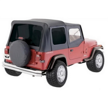 Picture of Rampage 1988-1995 Jeep WranglerYJ OEM Replacement Top - Black Diamond