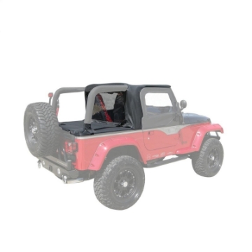 Picture of Rampage 1997-2002 Jeep WranglerTJ Cab Soft Top And Tonneau Cover - Black Denim