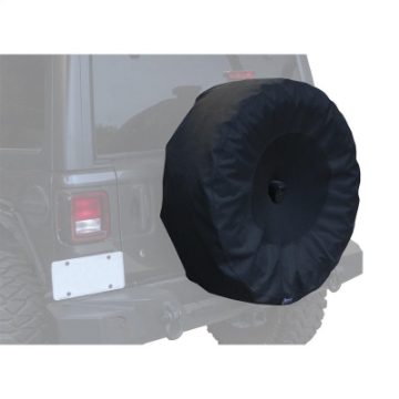 Picture of Rampage 2018-2019 Jeep WranglerJL Sport 2-Door Tire Cover w-Cam Slot 33in -35in - Black
