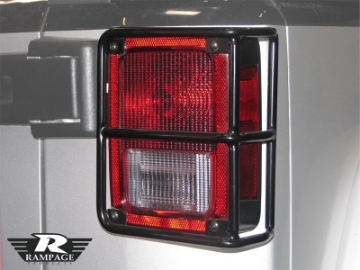 Picture of Rampage 2007-2018 Jeep WranglerJK Taillight Guards - Black