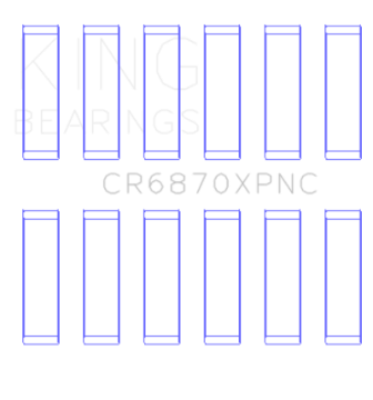 Picture of King Engine Bearings Nissan VR38DETT pMaxKote Performance Con Rod Bearing Set - Size STDX