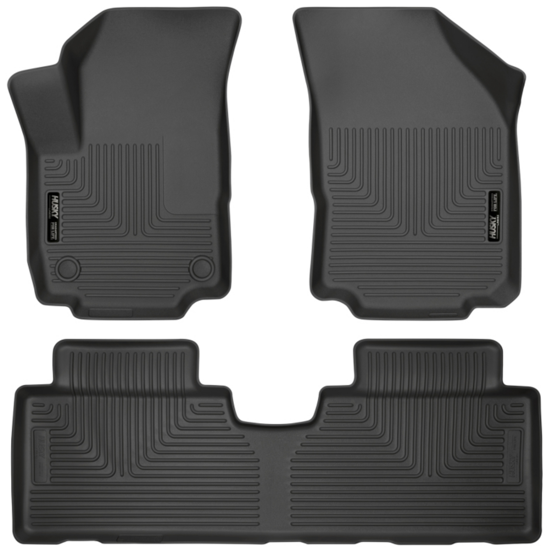 Picture of Husky Liners 18-23 GMC Terrain WeatherBeater Black Front & 2nd Seat Floor Liners