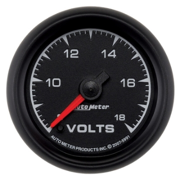 Picture of Autometer ES 2-1-16in 18V Digital Stepper Motor Voltmeter