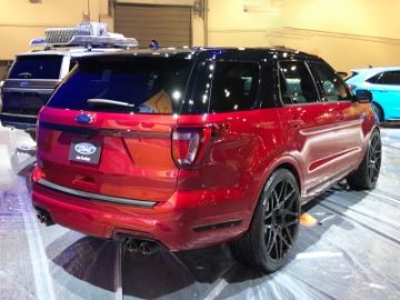 Picture of Borla 18-19 Ford Explorer Sport 3-5L 2-5in 2-25in Diameter S-Type Exhaust Carbon Fiber 3-5in Tip