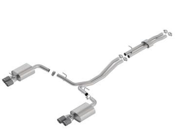 Picture of Borla 18-19 Ford Explorer Sport 3-5L 2-5in 2-25in Diameter S-Type Exhaust Carbon Fiber 3-5in Tip