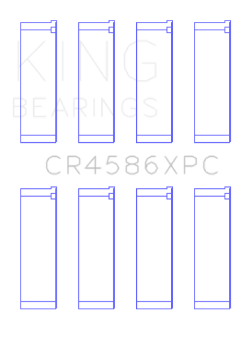 Picture of King Engine Bearings Mitsubishi 4B11T Performance Coated Rod Bearing Set - Size STDX