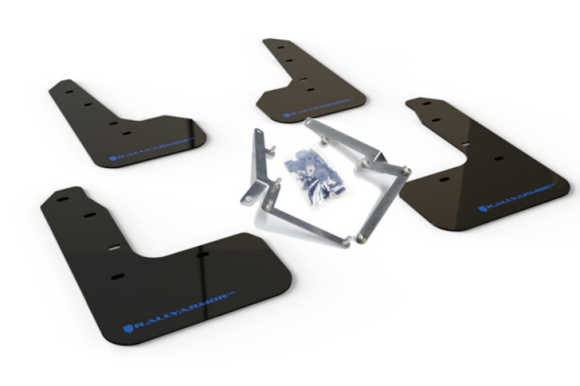 Picture of Rally Armor 17-21 Honda Civic Sport-Sport Touring Black UR Mud Flap w-Blue Logo