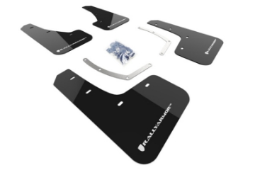 Picture of Rally Armor 18-25 Subaru Ascent Black UR Mud Flap w-White Logo