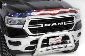 Picture of Stampede 2009-2018 Dodge Ram 1500 Excludes Rebel Models Vigilante Premium Hood Protector - Flag