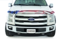Picture of Stampede 2011-2015 Ford Explorer Excludes Sport Model Vigilante Premium Hood Protector - Flag
