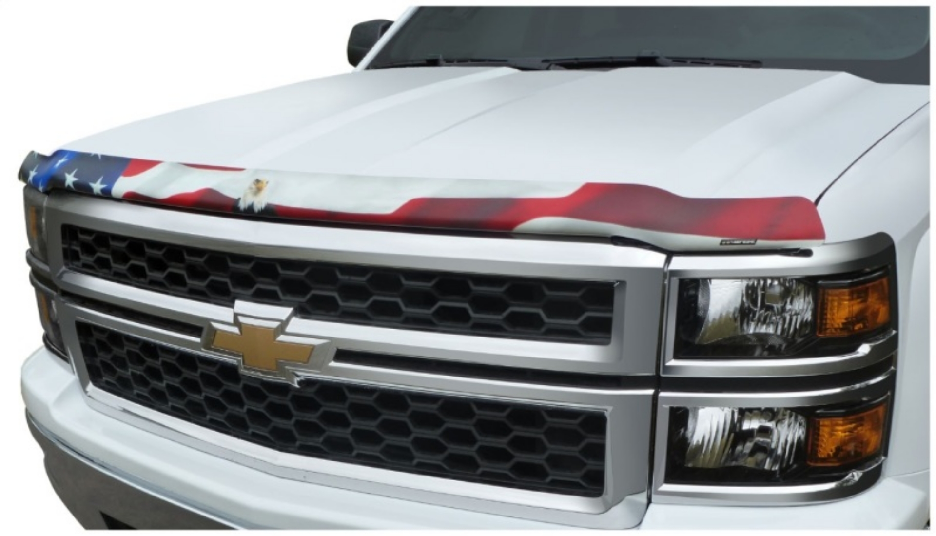 Picture of Stampede 2014-2015 Chevy Silverado 1500 Vigilante Premium Hood Protector - Flag