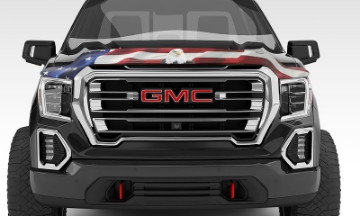Picture of Stampede 1999-2002 Chevy Silverado 2500 Vigilante Premium Hood Protector - Flag