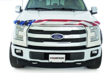 Picture of Stampede 1992-1996 Ford Bronco Vigilante Premium Hood Protector - Flag