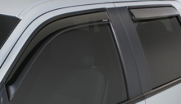Picture of Stampede 2009-2010 Dodge Ram 1500 Crew Cab Pickup Snap-Inz Sidewind Deflector 4pc - Smoke