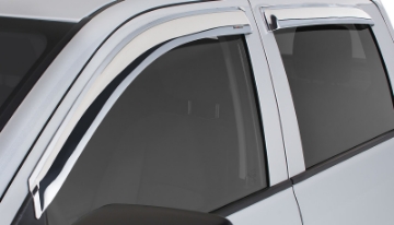 Picture of Stampede 2018-2019 Jeep WranglerJL Unlimited Rubicon 4dr Tape-Onz Sidewing Deflector 4pc - Chrome