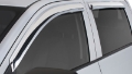 Picture of Stampede 2009-2014 Ford F-150 Crew Cab Pickup Tape-Onz Sidewind Deflector 4pc - Chrome
