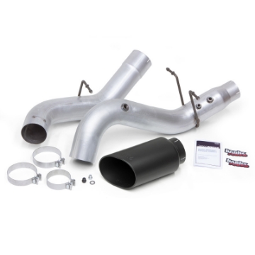 Picture of Banks Power 17-19 Chevy Duramax L5P 2500-3500 Monster Exhaust System w- Black Tip