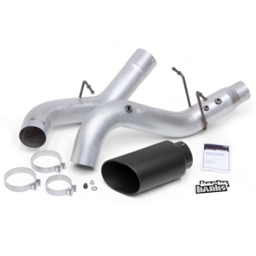 Picture of Banks Power 17-19 Chevy Duramax L5P 2500-3500 Monster Exhaust System w- Black Tip