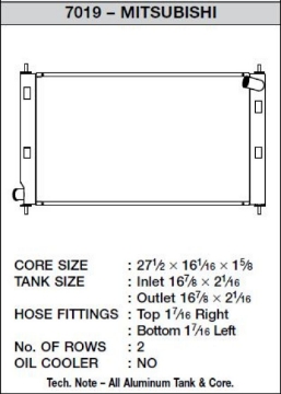 Picture of CSF 08-15 Mitsubishi Lancer Evo X Radiator