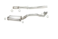 Picture of Kooks 2019+ GM 1500 Series Truck 6-2L CC w- Short Box OEM x 3-1-2in SS Catback Exhaust- w- Pol- Tips