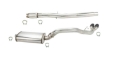 Picture of Kooks 2019+ GM 1500 Series Truck 6-2L CC w- Short Box OEM x 3-1-2in SS Catback Exhaust w-Black Tips