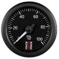 Picture of Autometer Stack 52mm 0-100 PSI 1-8in NPTF M Mechanical Oil Pressure Gauge - Black