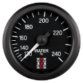 Picture of Autometer Stack 52mm 120-240 Deg F 1-2in Npt M Mechanical Water Temp Gauge - Black