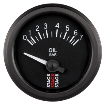 Picture of Autometer Stack 52mm 0-7 Bar M10 M Electric Oil Pressure Gauge - Black