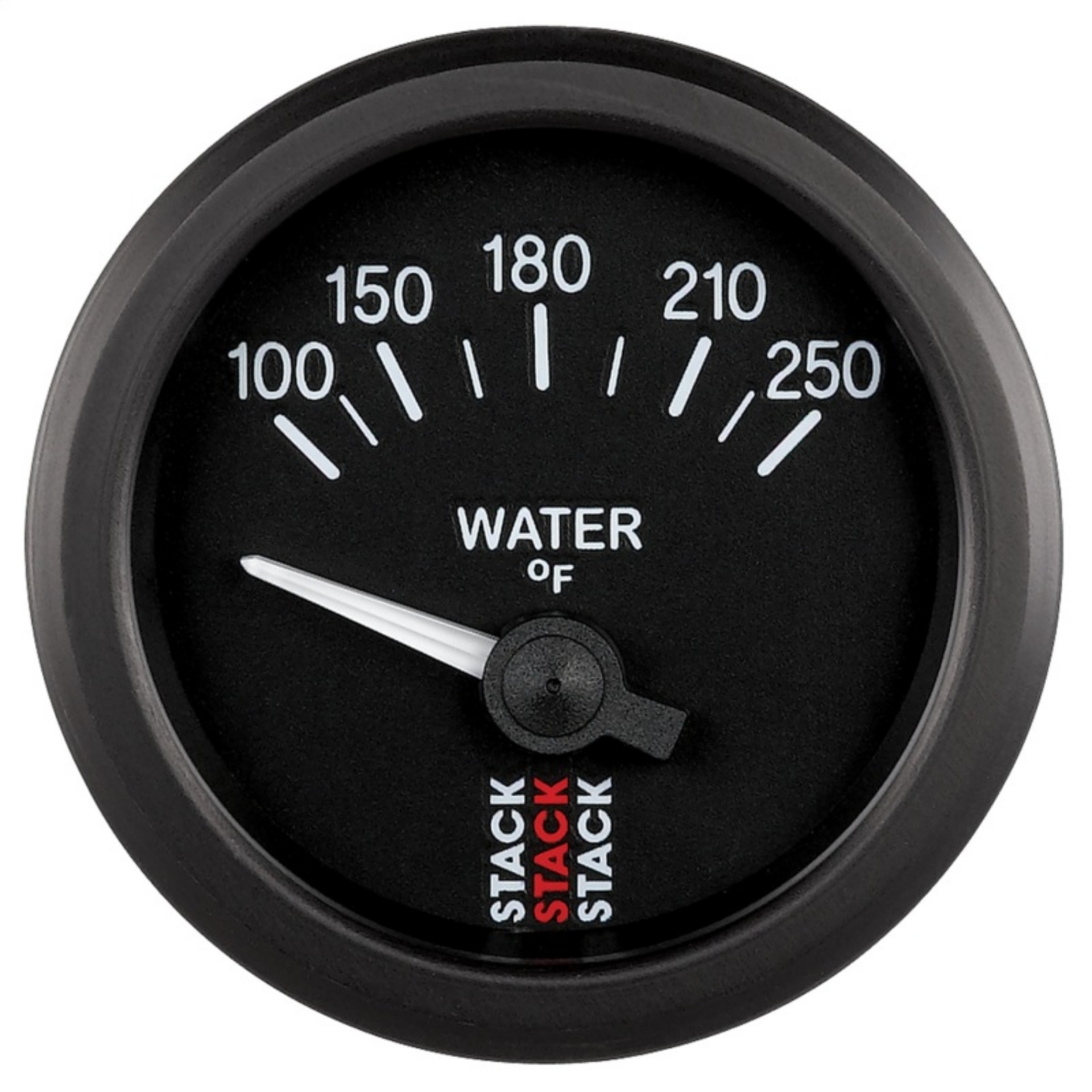 Picture of Autometer Stack 52mm 100-250 Deg F 1-8in NPTF Electric Water Temp Gauge - Black
