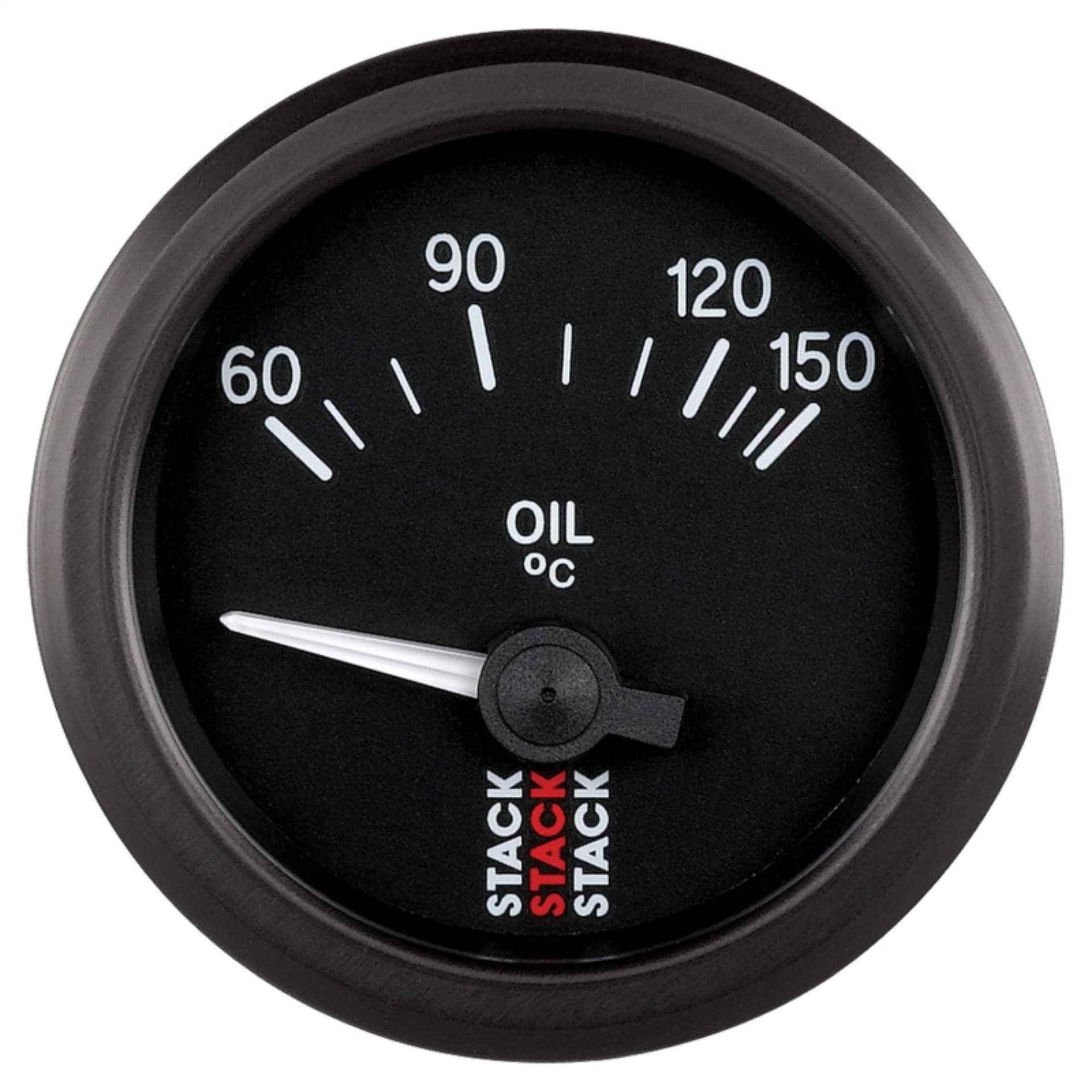 Picture of Autometer Stack 52mm 60-150 Deg C M10 Male Electric Oil Temp Gauge - Black