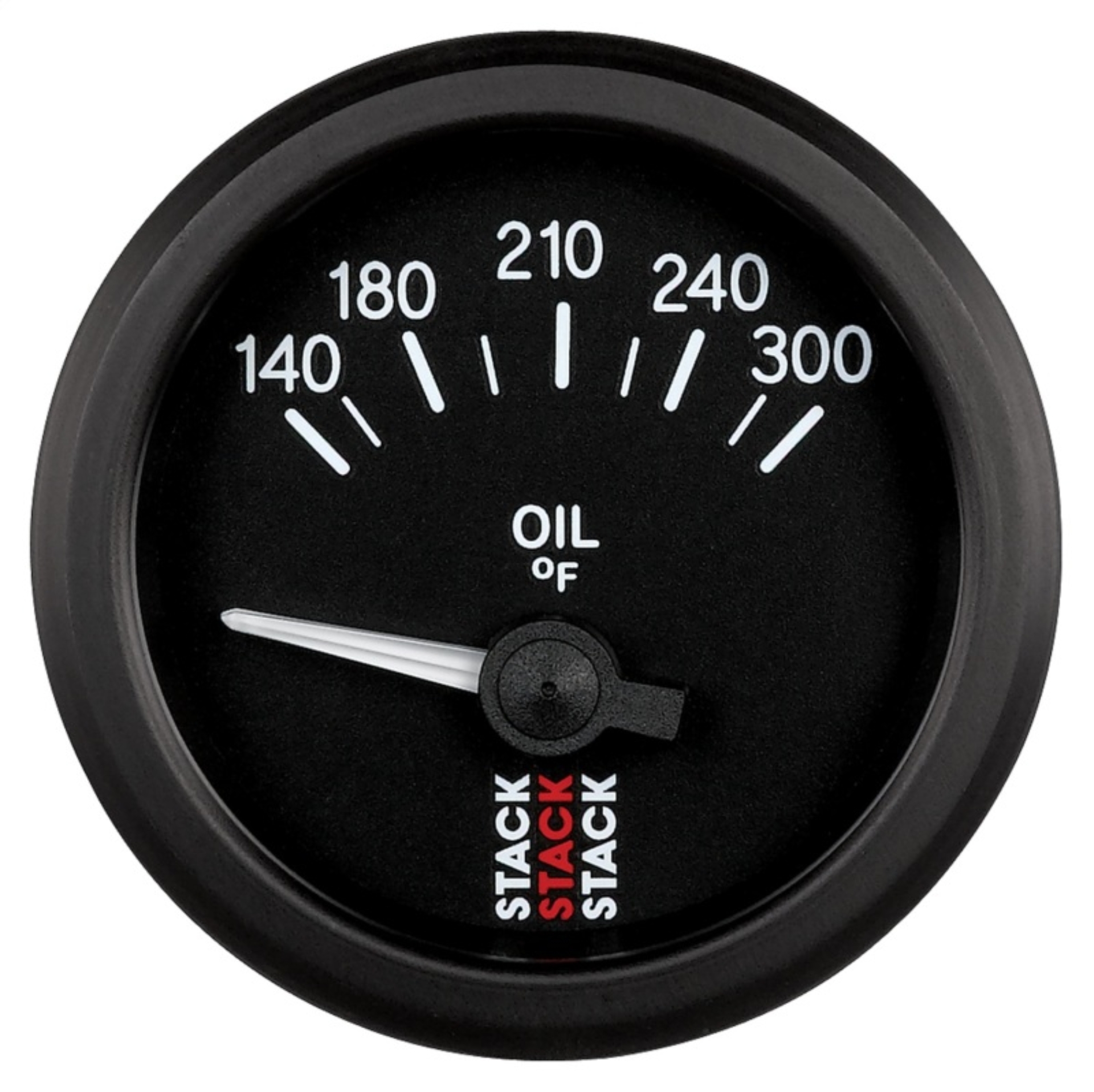 Picture of Autometer Stack 52mm 140-300 Deg F 1-8in NPTF Electric Oil Temp Gauge - Black