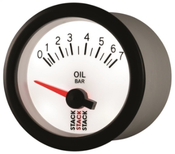 Picture of Autometer Stack 52mm 0-7 Bar M10 Male Electric Oil Pressure Gauge - White