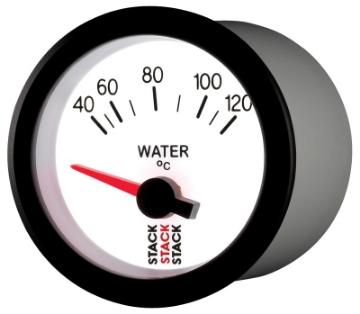 Picture of Autometer Stack 52mm 40-120 Deg C M10 Male Electric Water Temp Gauge - White