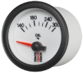 Picture of Autometer Stack 52mm 140-300 Deg F 1-8in NPTF Electric Oil Temp Gauge - White