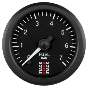 Picture of Autometer Stack 52mm 0-7 Bar M10 Male Pro Stepper Motor Fuel Pressure Gauge - Black