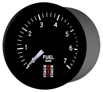 Picture of Autometer Stack 52mm 0-7 Bar M10 Male Pro Stepper Motor Fuel Pressure Gauge - Black