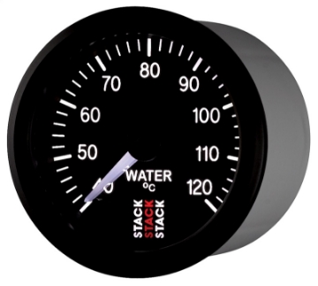 Picture of Autometer Stack 52mm 40-120 Deg C 1-8in NPTF Male Pro Stepper Motor Water Temp Gauge - Black