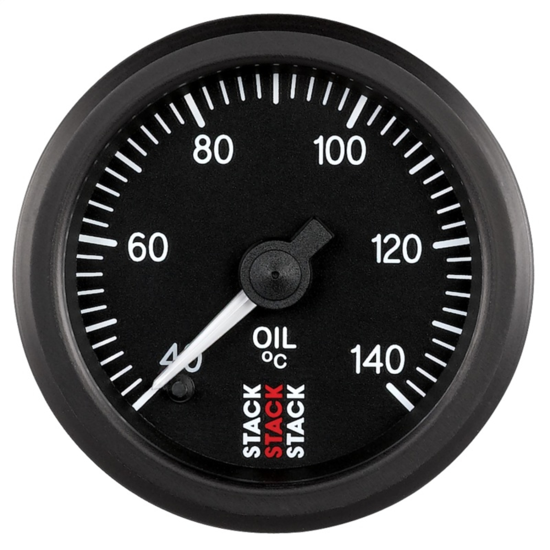 Picture of Autometer Stack 52mm 40-140 Deg C 1-8in NPTF Male Pro Stepper Motor Oil Temp Gauge - Black