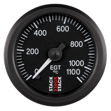 Picture of Autometer Stack 52mm 0-1100 Deg C Pro Stepper Motor Exhaust Gas Temp Gauge - Black