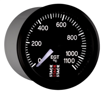 Picture of Autometer Stack 52mm 0-1100 Deg C Pro Stepper Motor Exhaust Gas Temp Gauge - Black